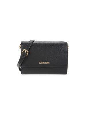 商品Calvin Klein|Leather Crossbody Bag,价格¥597,第1张图片