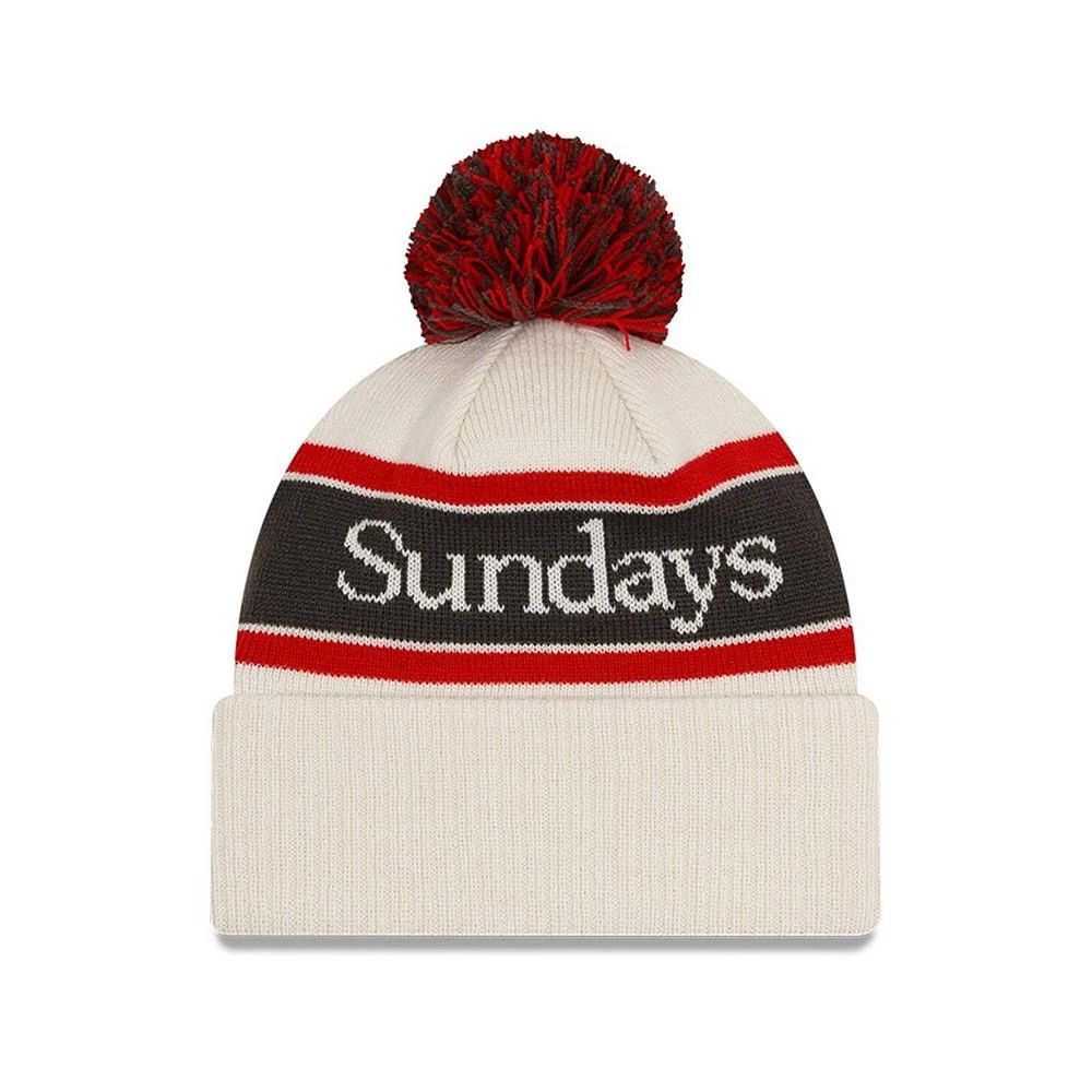 商品New Era|Men's Stone Atlanta Falcons Sundays Cuffed Pom Knit Hat,价格¥224,第2张图片详细描述