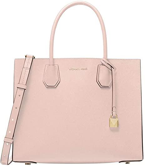 Michael Kors Mercer Large Convertible Soft Pink Leather Tote Bag商品第1张图片规格展示