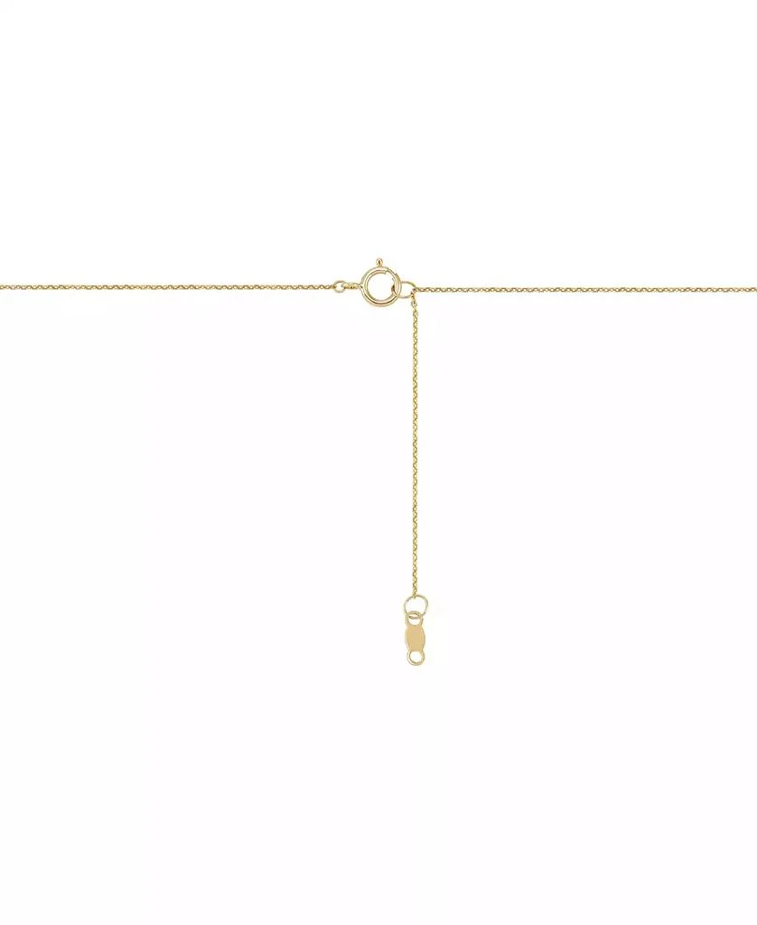 商品Macy's|Children's Cubic Zirconia Solitaire Pendant Necklace in 14k Gold, 14" + 2" extender,价格¥985,第3张图片详细描述