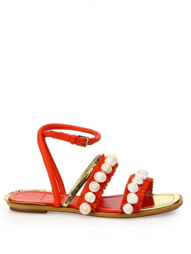 商品Tory Burch|Sinclair Embellished Leather Sandals,价格¥975,第5张图片详细描述