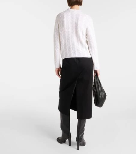 商品Vince|Cable-knit wool-blend sweater,价格¥4138,第3张图片详细描述