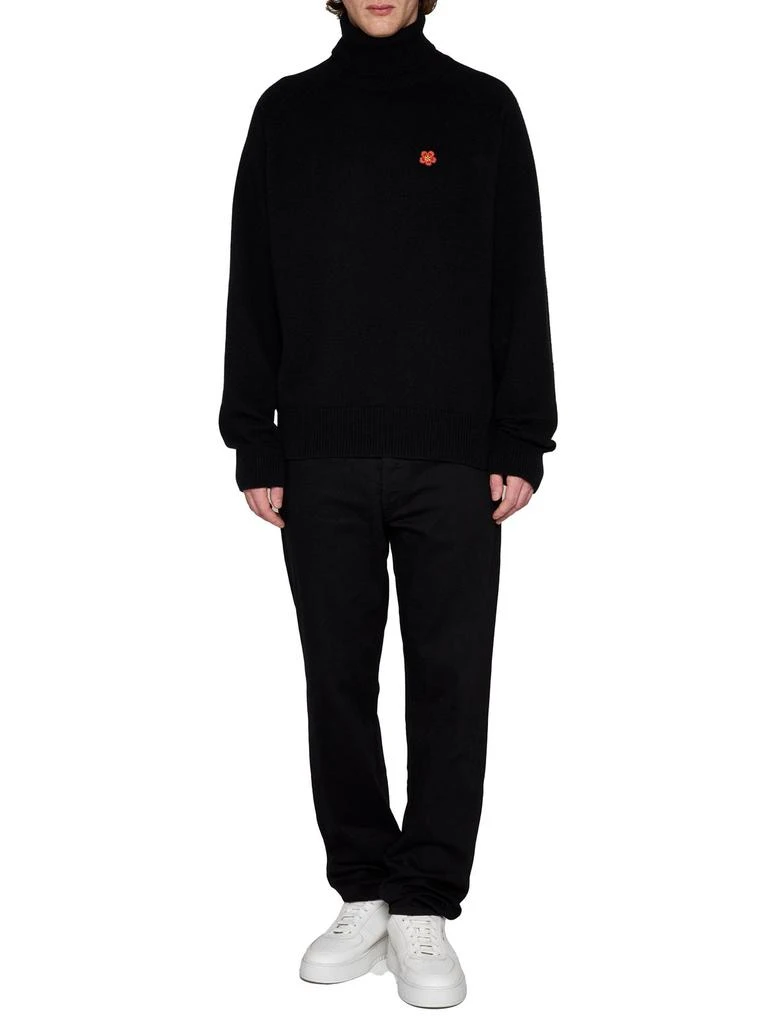 商品Kenzo|Kenzo Boke Flower Embroidered Roll-Neck Knit Jumper,价格¥2292,第4张图片详细描述