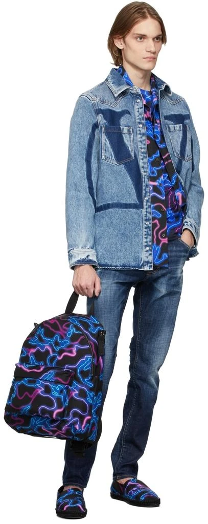 Black & Multicolor Canvas VLTN Espadrilles 商品