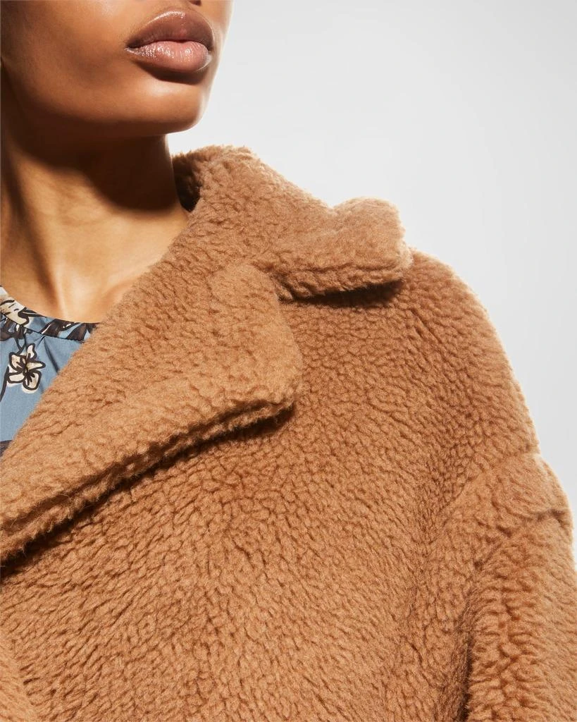 商品Max Mara|Double-Breasted Camel Hair Blend Teddy Coat,价格¥34903,第5张图片详细描述