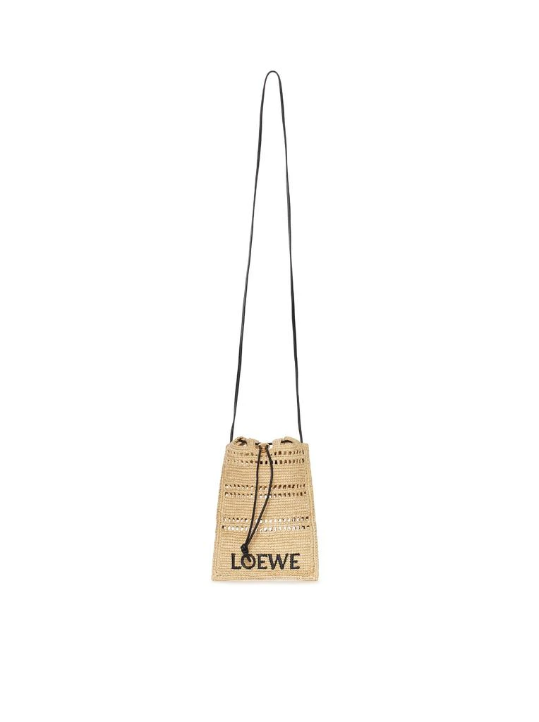 商品Loewe|DRAWSTRING POCKET IN RAFFIA,价格¥6162,第1张图片
