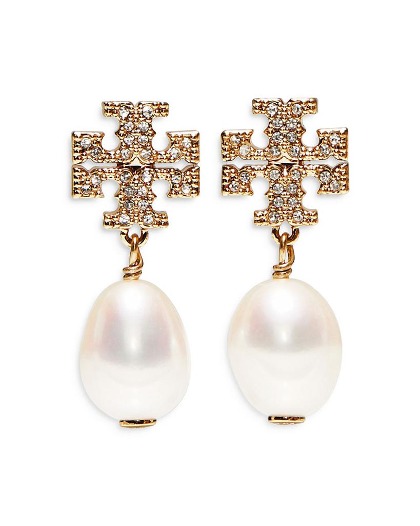 Kira Pavé Cultured Pearl Drop Earrings商品第1张图片规格展示