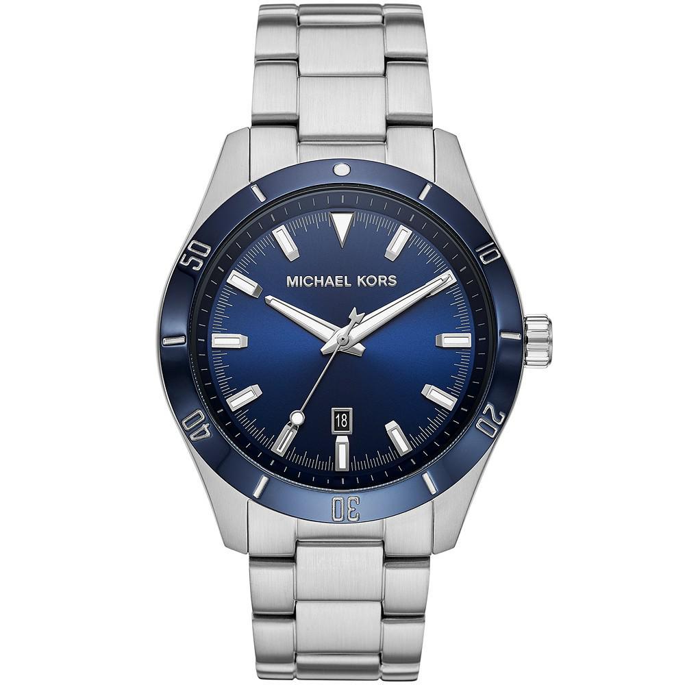 商品Michael Kors|Layton Three - Hand Stainless Steel Watch,价格¥1684,第1张图片