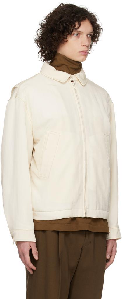 商品Lemaire|Off-White Spread Collar Bomber Jacket,价格¥10396,第4张图片详细描述