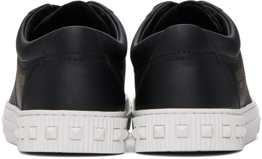 商品Valentino|Black Cityplanet Calfskin Sneakers,价格¥4177,第2张图片详细描述