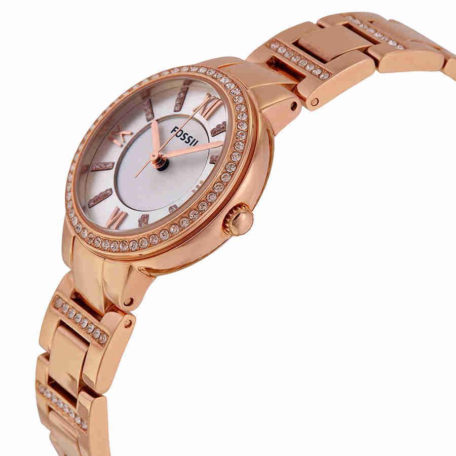 商品Fossil|Fossil Virginia Silver Dial Rose Gold-tone Ladies Watch ES3284,价格¥524,第4张图片详细描述
