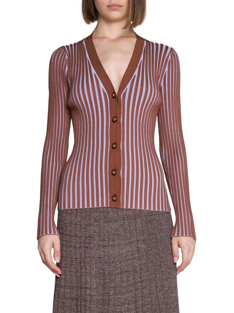 商品Tory Burch|Tory Burch Ribbed V-Neck Cardigan,价格¥1434,第2张图片详细描述