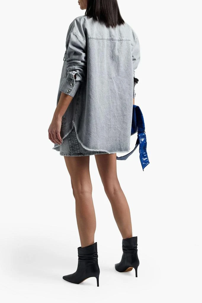 商品IRO|Ygga oversized frayed denim shirt,价格¥619,第1张图片
