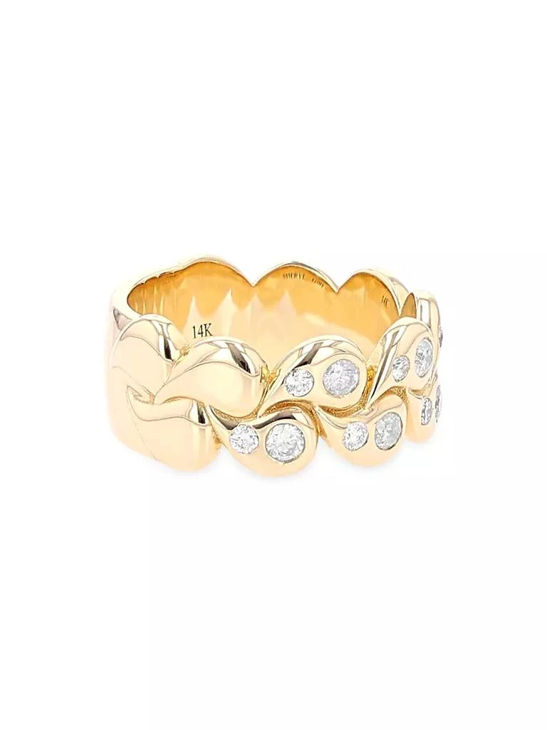 商品Sheryl Lowe|14K Yellow Gold &amp; 1.02 TCW Paisley Ring,价格¥34413,第1张图片