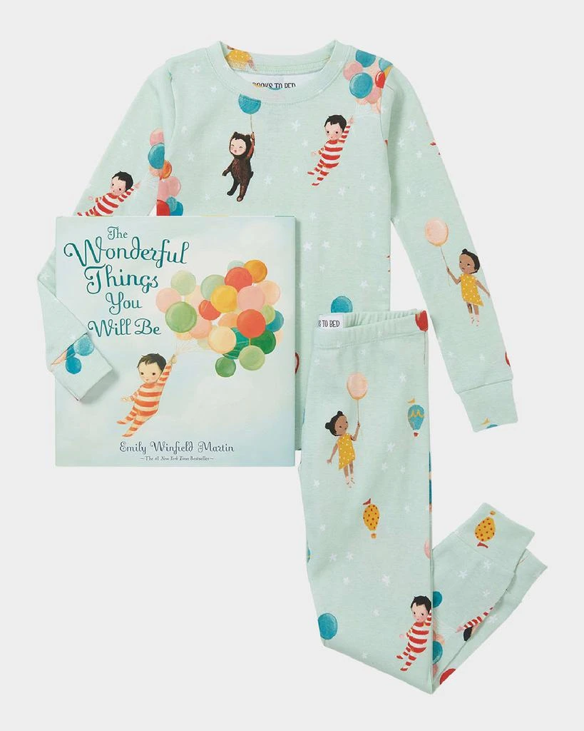 商品Books To Bed|Kid's Emily Windfield Martin's The Wonderful Things You Will Be Book & Pajama Set, Size 2-6,价格¥459,第1张图片