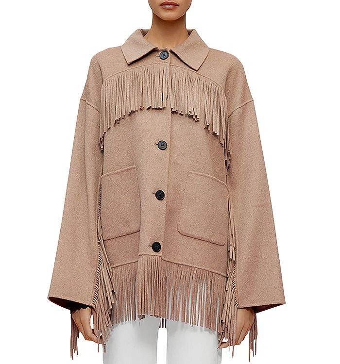 商品Maje|Grinchi Fringe Jacket,价格¥3884,第1张图片