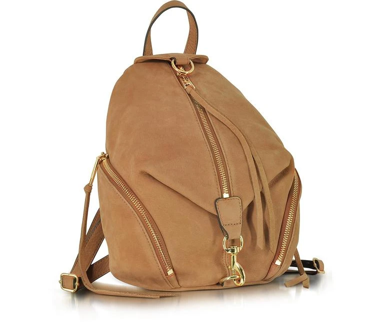 商品Rebecca Minkoff|杏色正绒面革中号 Julian 背包,价格¥1627,第2张图片详细描述