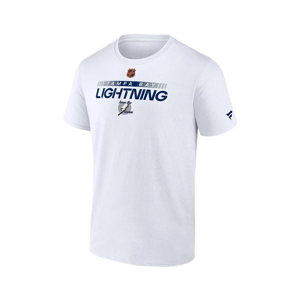 Men's Branded White Tampa Bay Lightning Special Edition 2.0 Authentic Pro T-shirt商品第3张图片规格展示