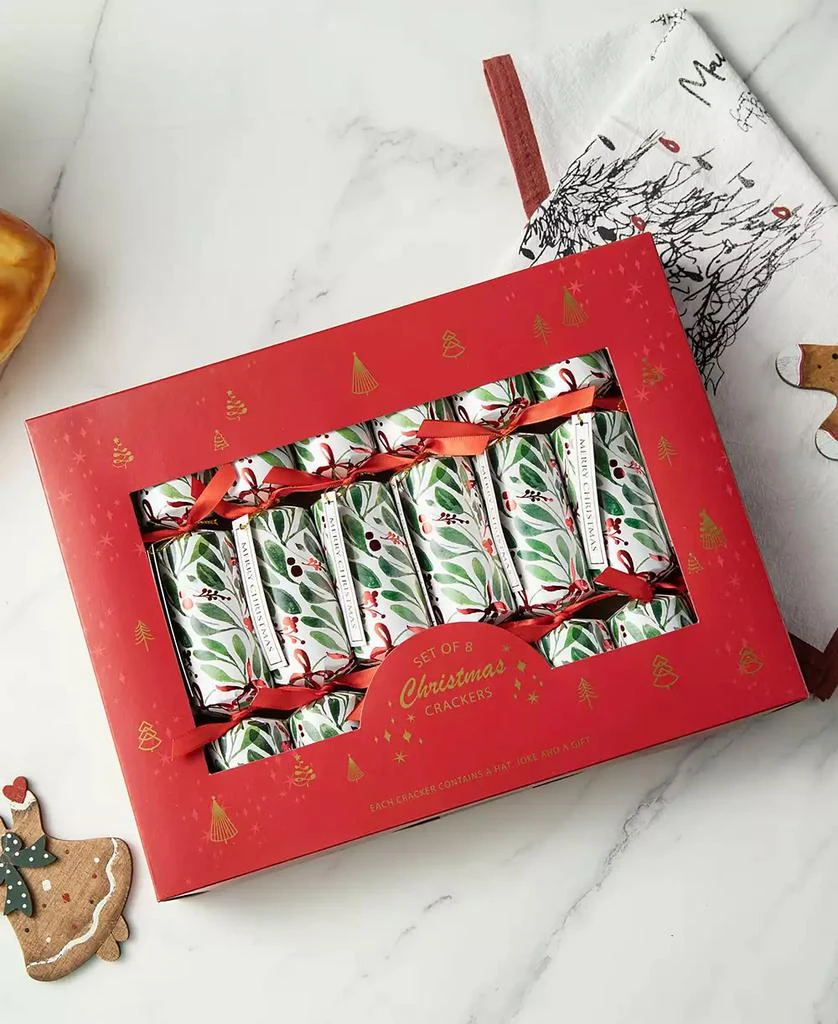 商品Glitzhome|8PK 1.50''D X 10.00''H Christmas Holy Leaves Party Cracker with Gift Contents,价格¥335,第4张图片详细描述