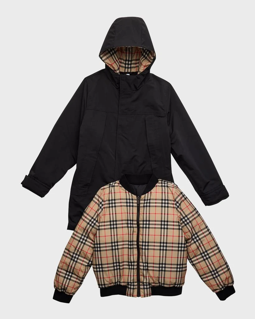 商品Burberry|Boy's Myles 4 in 1 Reversible Jacket, Size 3-14,价格¥8181,第4张图片详细描述