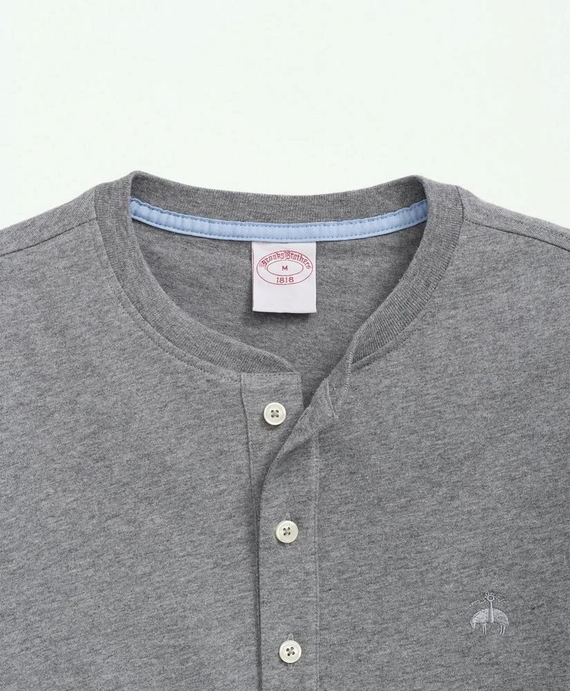 商品Brooks Brothers|Cotton Henley Long-Sleeve T-Shirt,价格¥232,第2张图片详细描述
