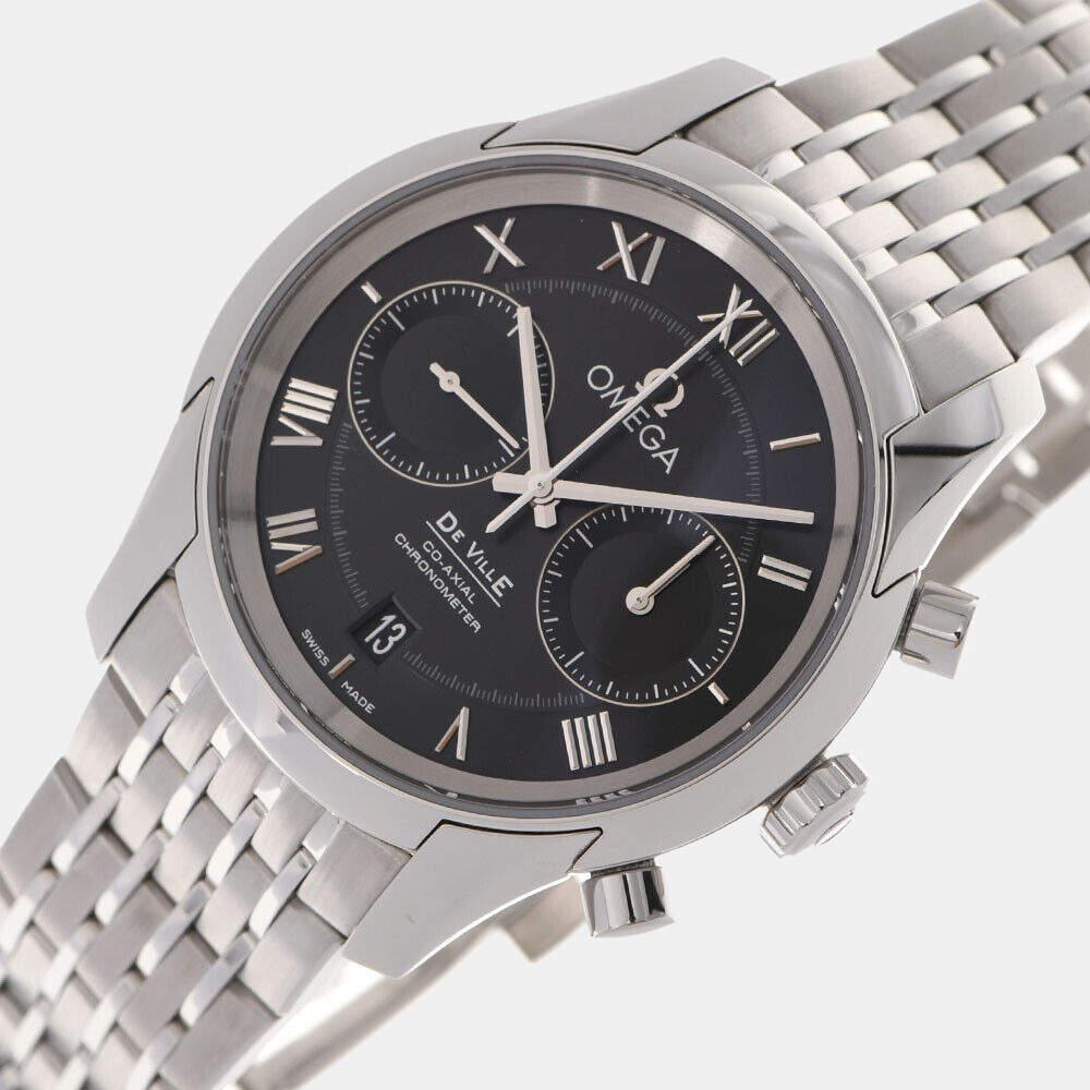 Omega Black Stainless Steel De Ville 431.10.42 Automatic Men's Wristwatch 42 mm商品第2张图片规格展示