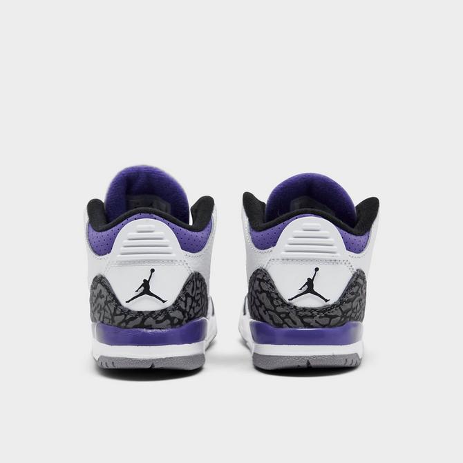 Kids' Toddler Air Jordan Retro 3 Casual Shoes商品第4张图片规格展示