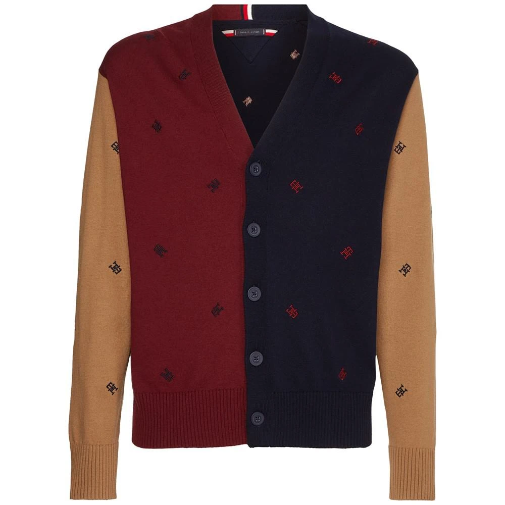 商品Tommy Hilfiger|Men's Monogram Color Block Cardigan Sweater,价格¥565,第5张图片详细描述