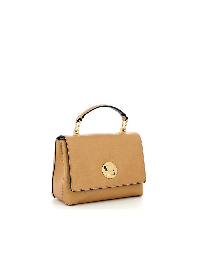 商品Coccinelle|Light Brown Grainy Leather Liya Crossbody Bag,价格¥918,第4张图片详细描述
