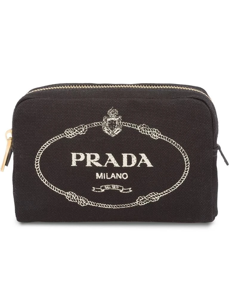 商品Prada|Prada women's black canvas be au ty case,价格¥3156,第1张图片