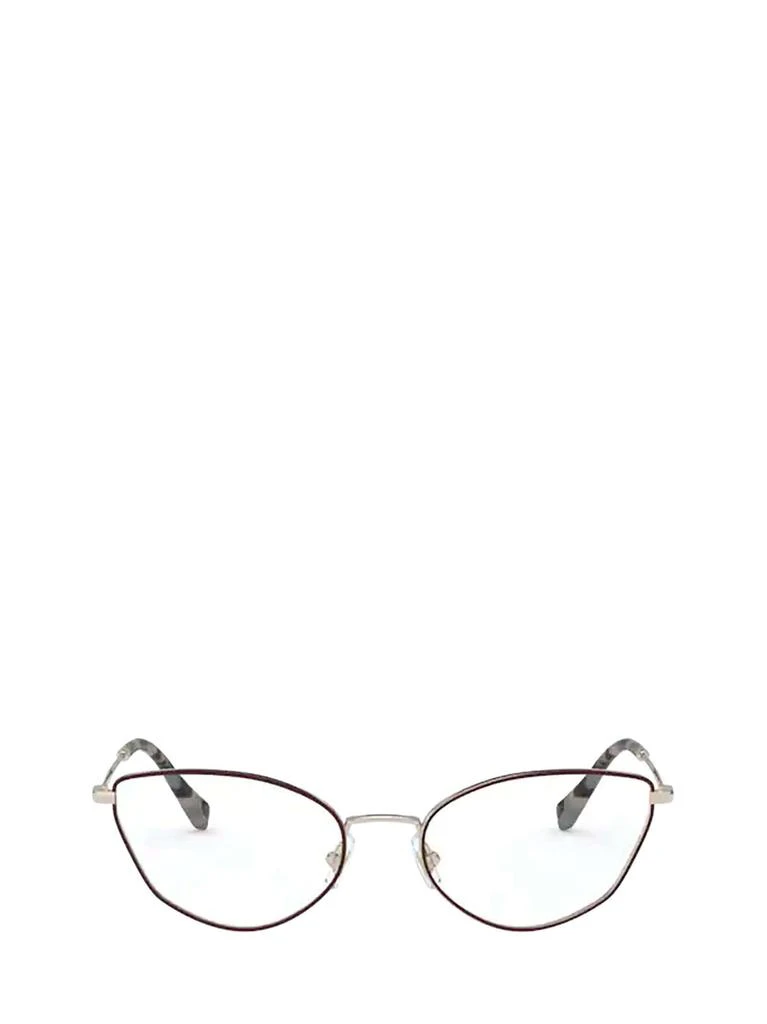 商品Miu Miu|Miu Miu MU 51SV pale gold / bordeaux female eyeglasses,价格¥1590,第1张图片