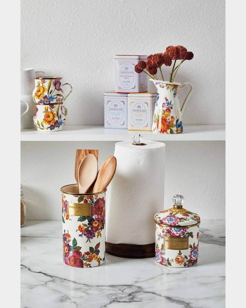 商品MacKenzie-Childs|Flower Market White Utensil Holder,价格¥760,第4张图片详细描述