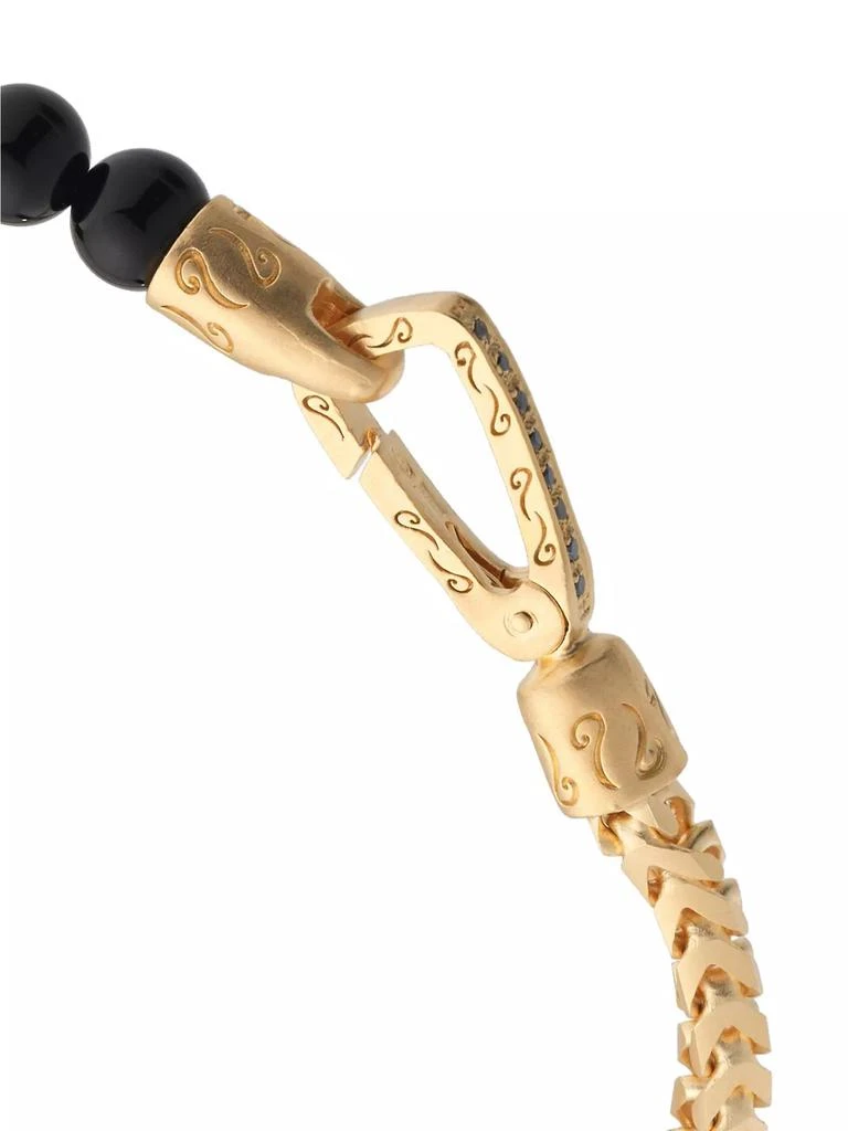 商品Marco Dal Maso|18K Gold Vermeil, Onyx, & Silver Ulysses Single 5-Bead Bracelet,价格¥3208,第3张图片详细描述