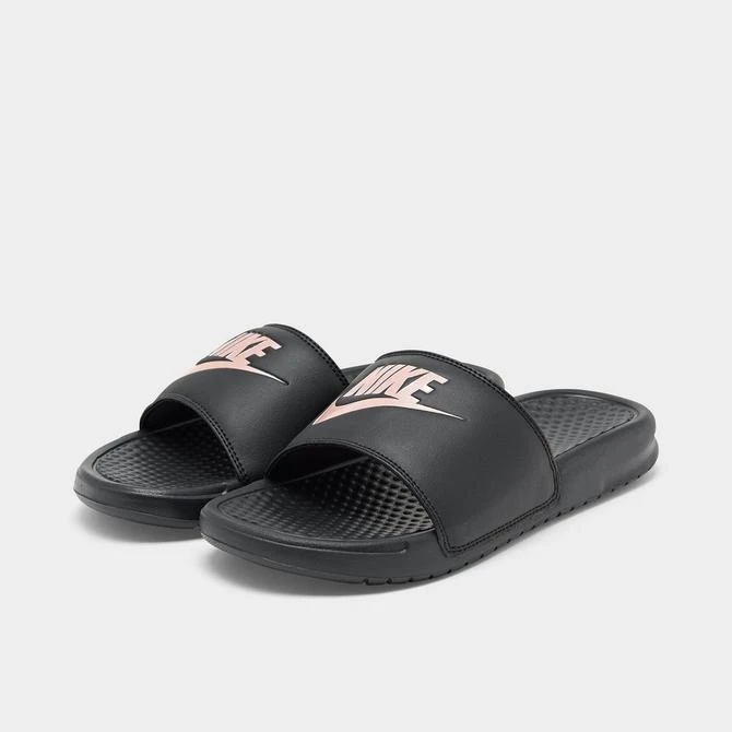 商品NIKE|女士 Nike Benassi JDI Swoosh Slide Sandals,价格¥60,第2张图片详细描述