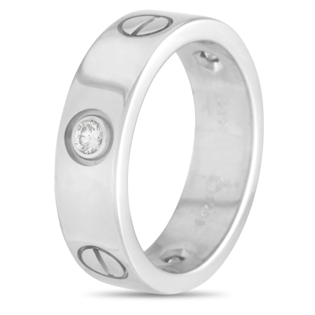 商品[二手商品] Cartier|Cartier LOVE 18K White Gold 3 Diamond Band Ring,价格¥17627,第1张图片