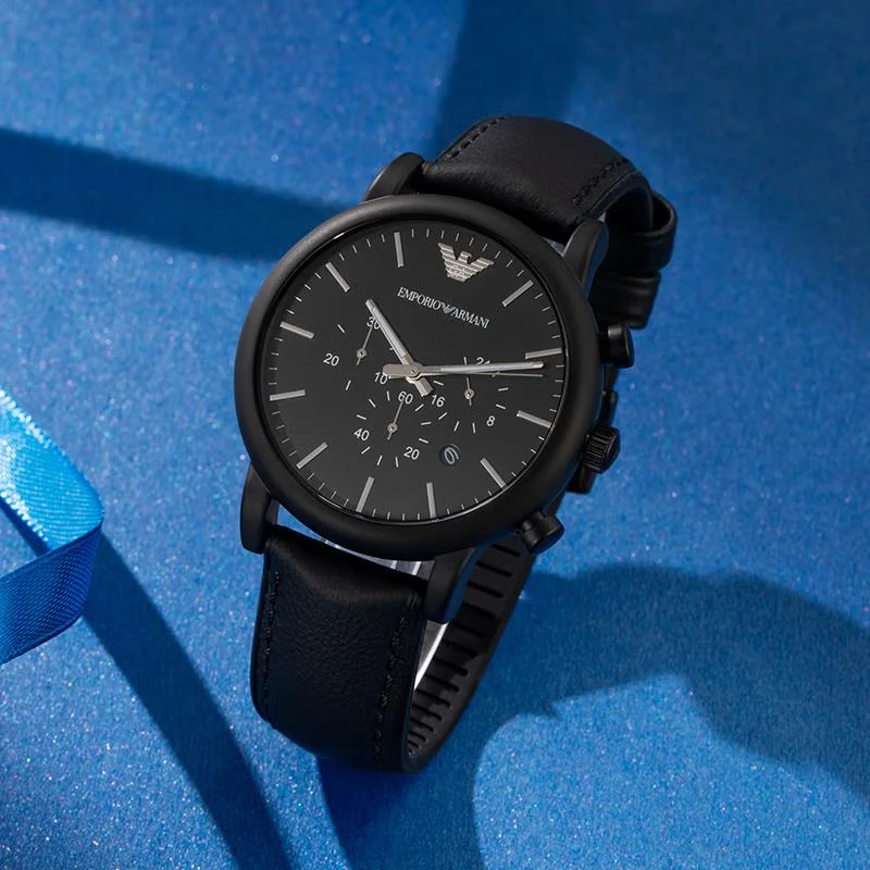  Armani)皮质表带时尚休闲 石英防水男士腕表AR1970 商品