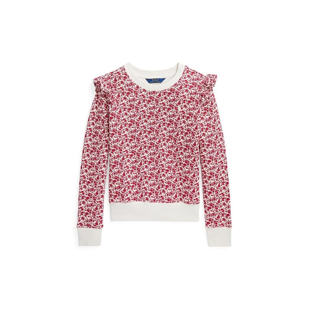 Big Girls Floral Ruffled Fleece Sweatshirt 商品