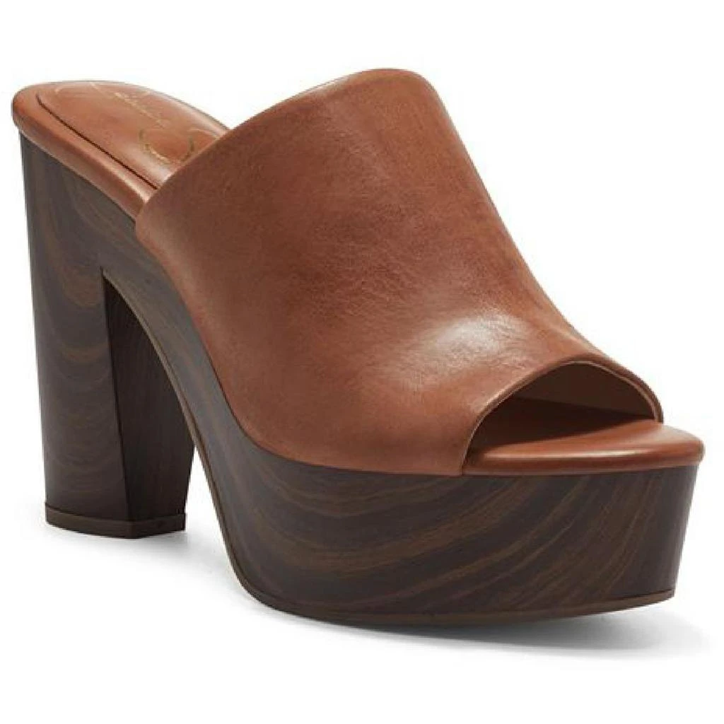 商品Jessica Simpson|Jessica Simpson Womens Shelbie Cushioned Footbed Block Heel Dress Sandals,价格¥283,第1张图片