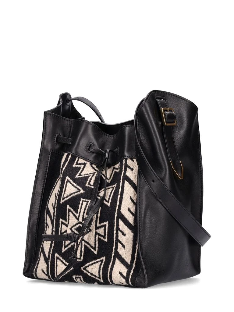 商品Isabel Marant|Buky-ga Graphic Cotton & Leather Bag,价格¥6321,第2张图片详细描述