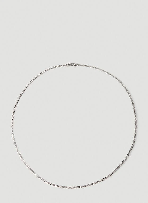 商品Tom Wood|Curb Chain Medium Necklace in Silver,价格¥1003,第1张图片