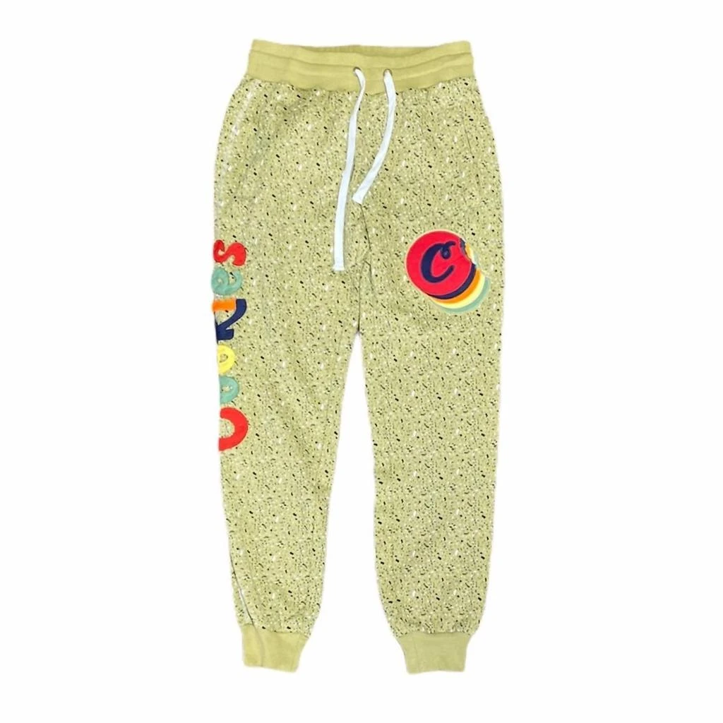 商品Cookies|Men's Chateau Custom Speckled Fleece Sweatpant In Tan,价格¥552,第3张图片详细描述