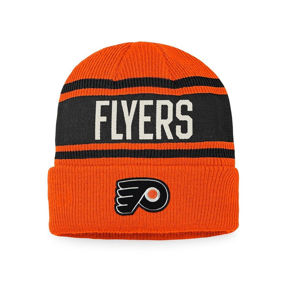 Men's Branded Orange and Black Philadelphia Flyers True Classic Retro Cuffed Knit Hat商品第1张图片规格展示