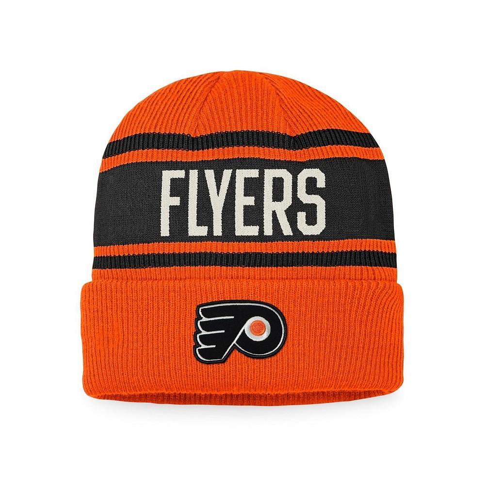 商品Fanatics|Men's Branded Orange and Black Philadelphia Flyers True Classic Retro Cuffed Knit Hat,价格¥173,第1张图片