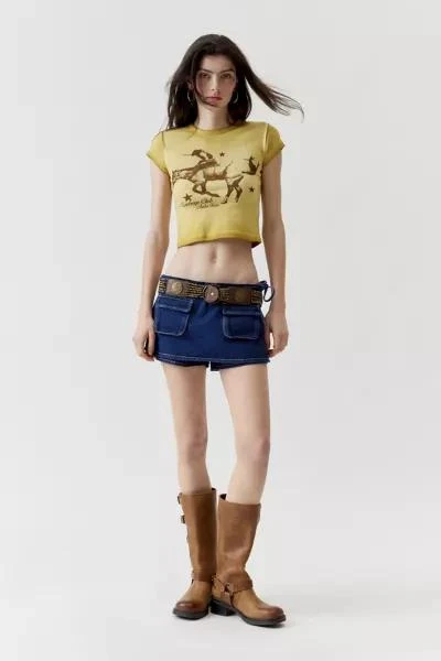 商品Urban Outfitters|Cowboys Club Washed Shrunken Baby Tee,价格¥113,第2张图片详细描述