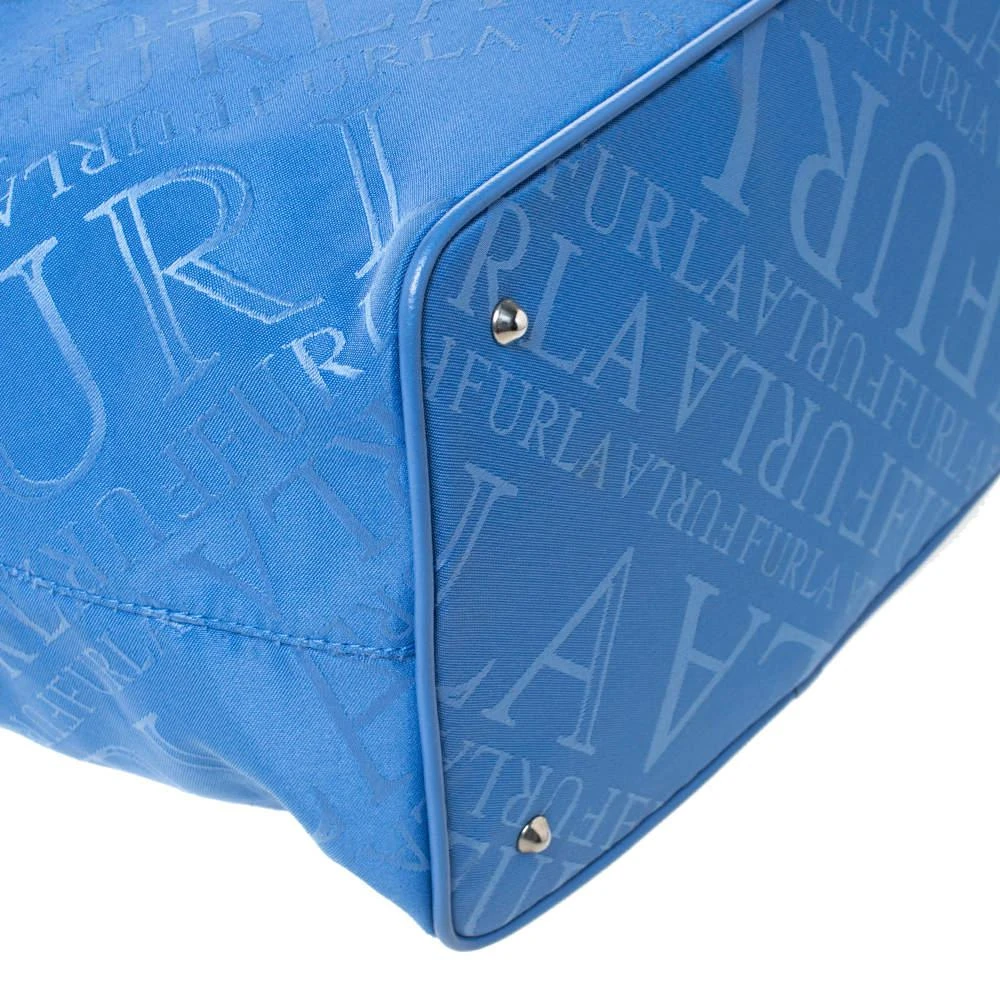 Furla Blue Nylon and Leather Hobo  商品