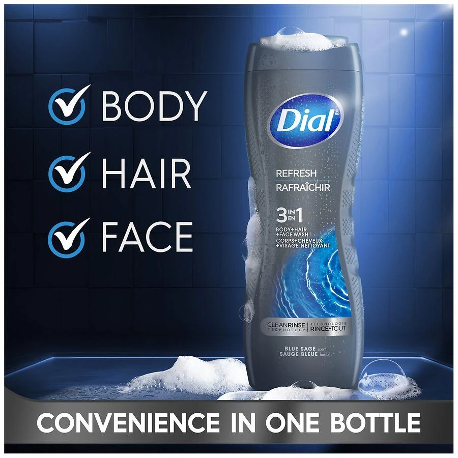 Men 3 in 1 Body Wash Blue Sage 商品