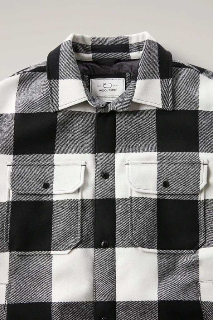 商品Woolrich|Alaskan Padded Check Overshirt in Recycled Italian Wool Blend - Men - Multicolor,价格¥3265,第2张图片详细描述