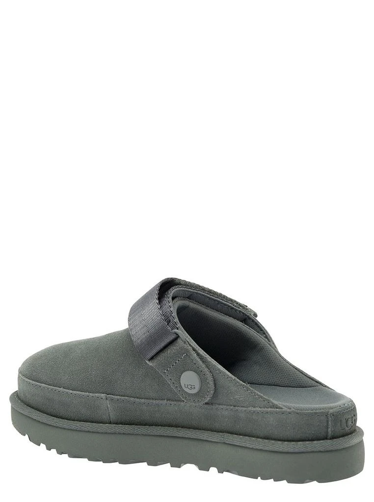 商品UGG|goldenstar Grey Clog With Embossed Logo In Suede Woman,价格¥1451,第3张图片详细描述