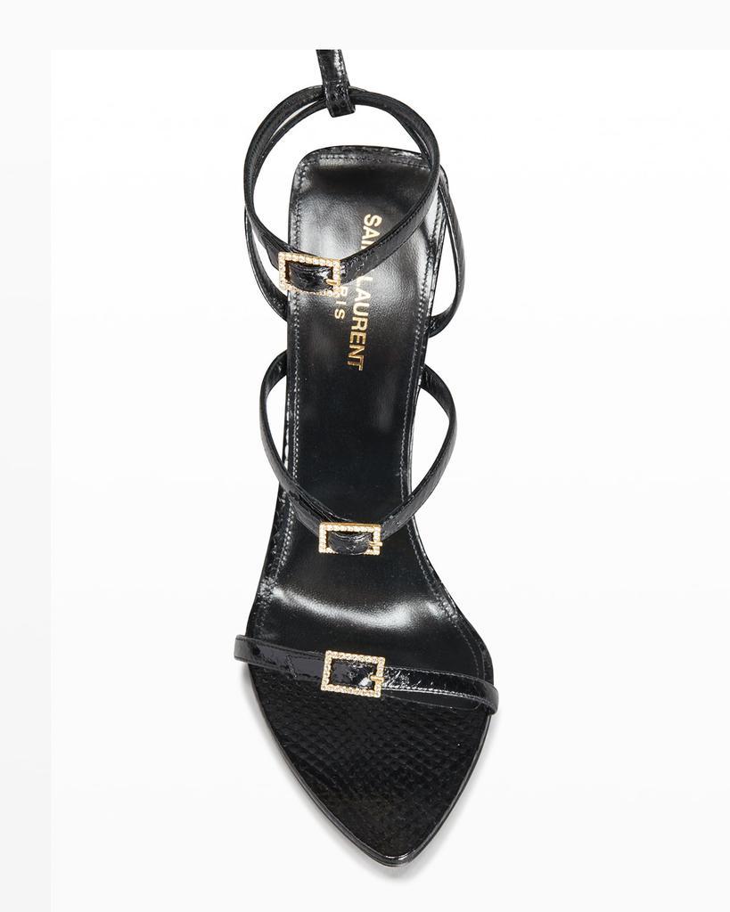 商品Yves Saint Laurent|Nuit Lacquered Ayers Sandals,价格¥10206,第7张图片详细描述