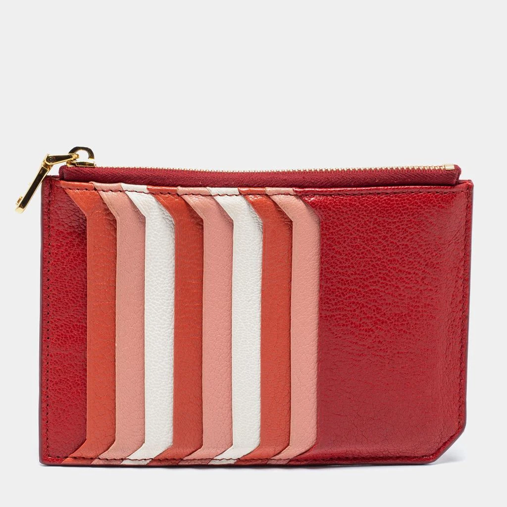 商品[二手商品] Miu Miu|Miu Miu Multicolor Leather Zip Card Holder,价格¥989,第1张图片